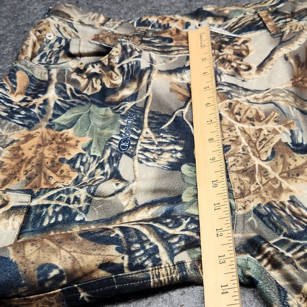 Cabelas Mens Seclusion 3D Camo Microtex Hunting Chamois Flannel Cargo Pants 36